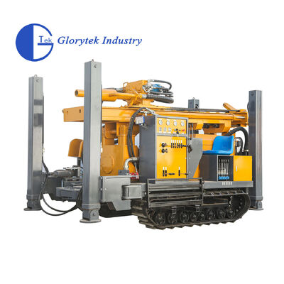 Rubber Crawler Type Water Well Drill/Drilling Rig for 180m Depth and 138-203mm Diameter